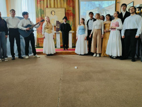 Учащиеся 9 В класса посетили выставку &quot;Пушкинская панорама&quot; , представленную в Ставропольском краевом музее изобразительных искусств..